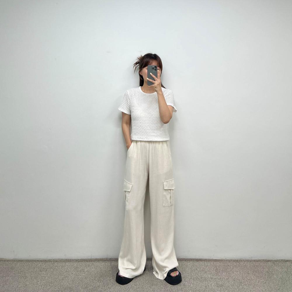 린넨 카고 팬츠