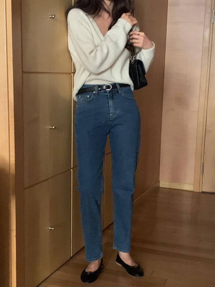 베르가못 플랫 데님 (2color)