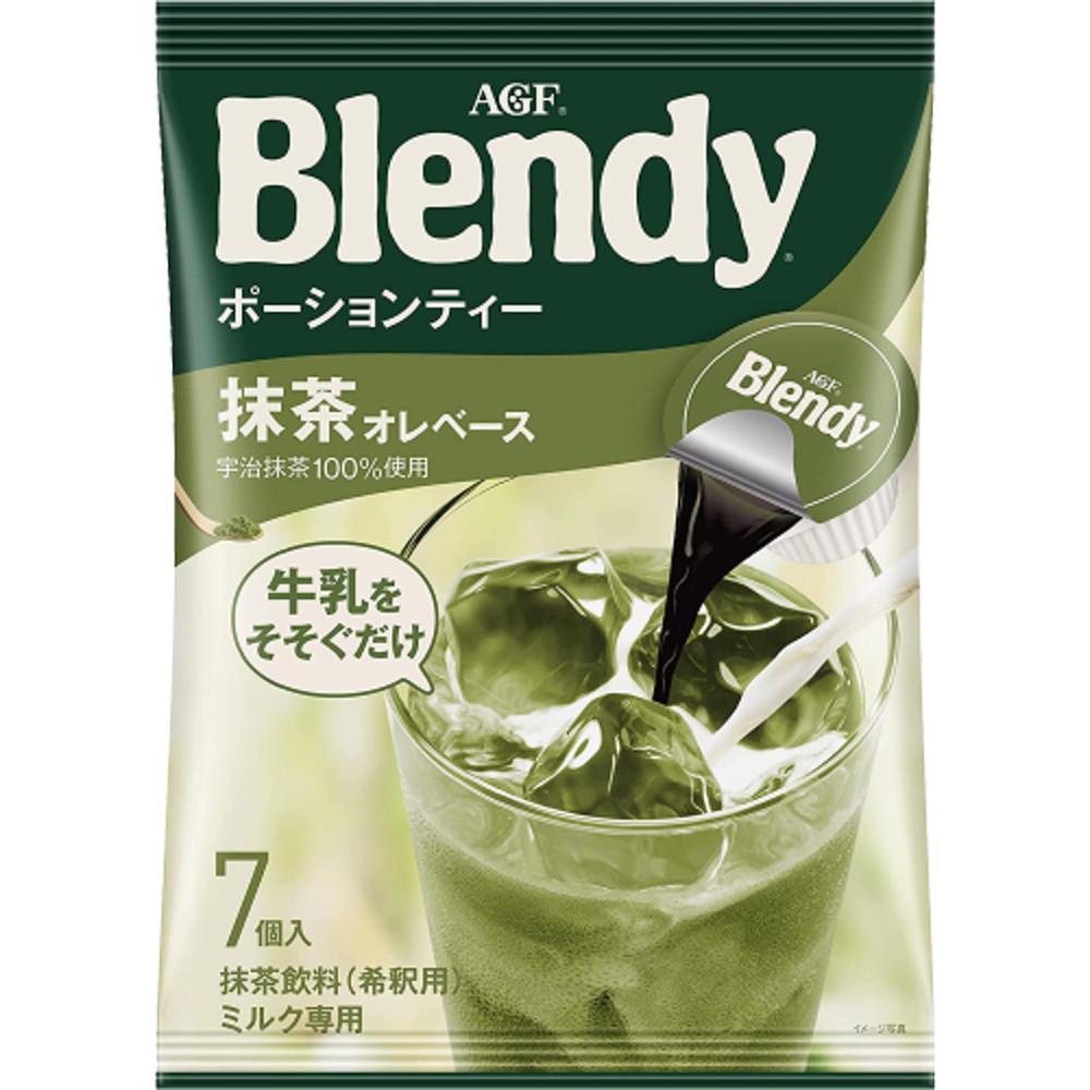 AGF 블렌디 일본 포션커피 액상커피 녹차 오레 7개입