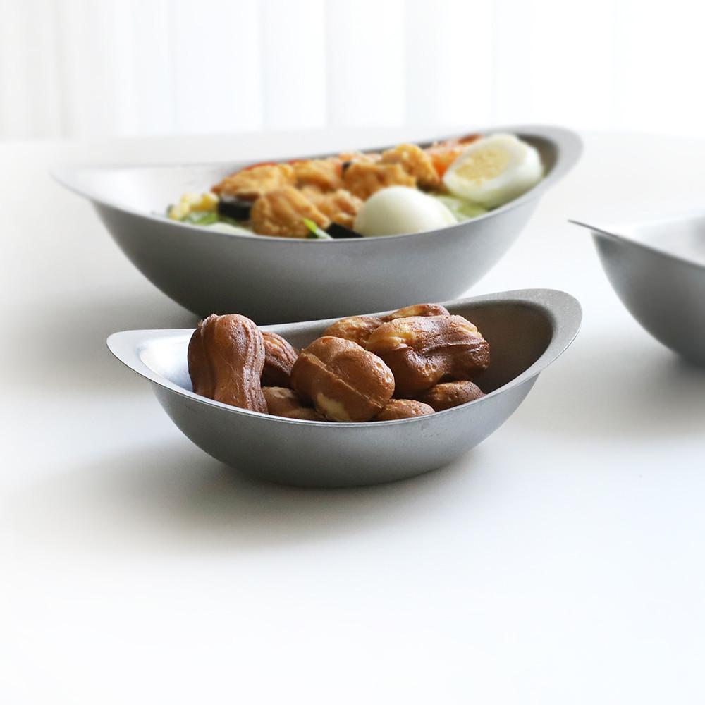 빈티지 스텐 타원볼 무광 스테인레스 오발볼 아게다