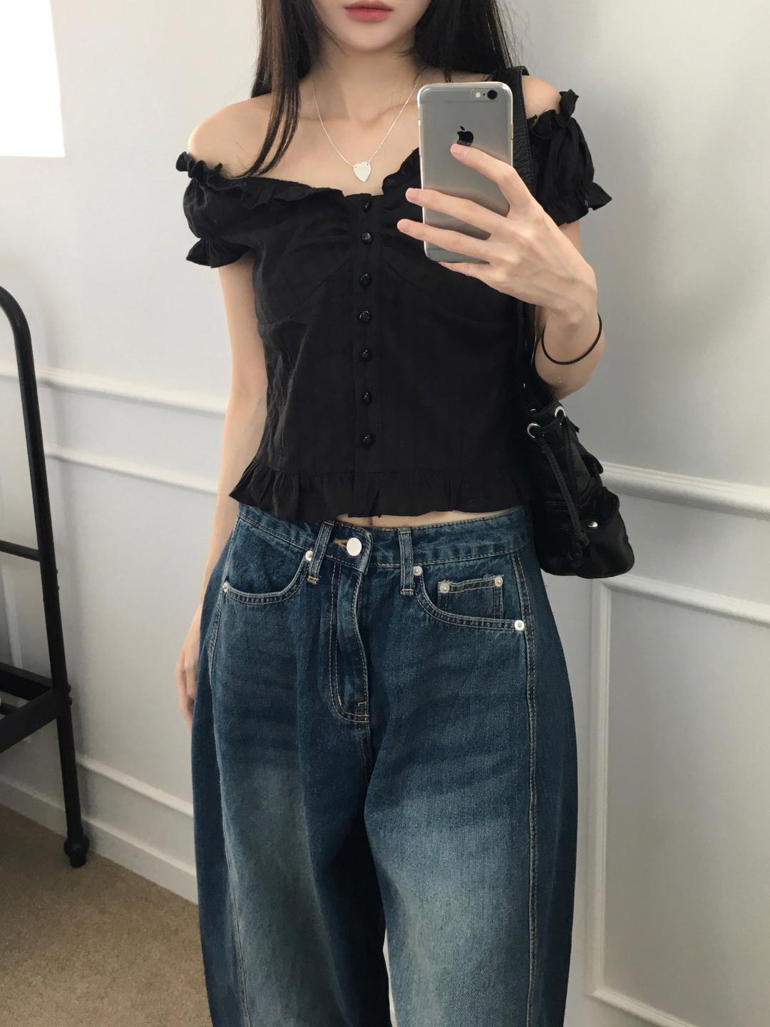 키튼 루트 프릴 bl (2color)