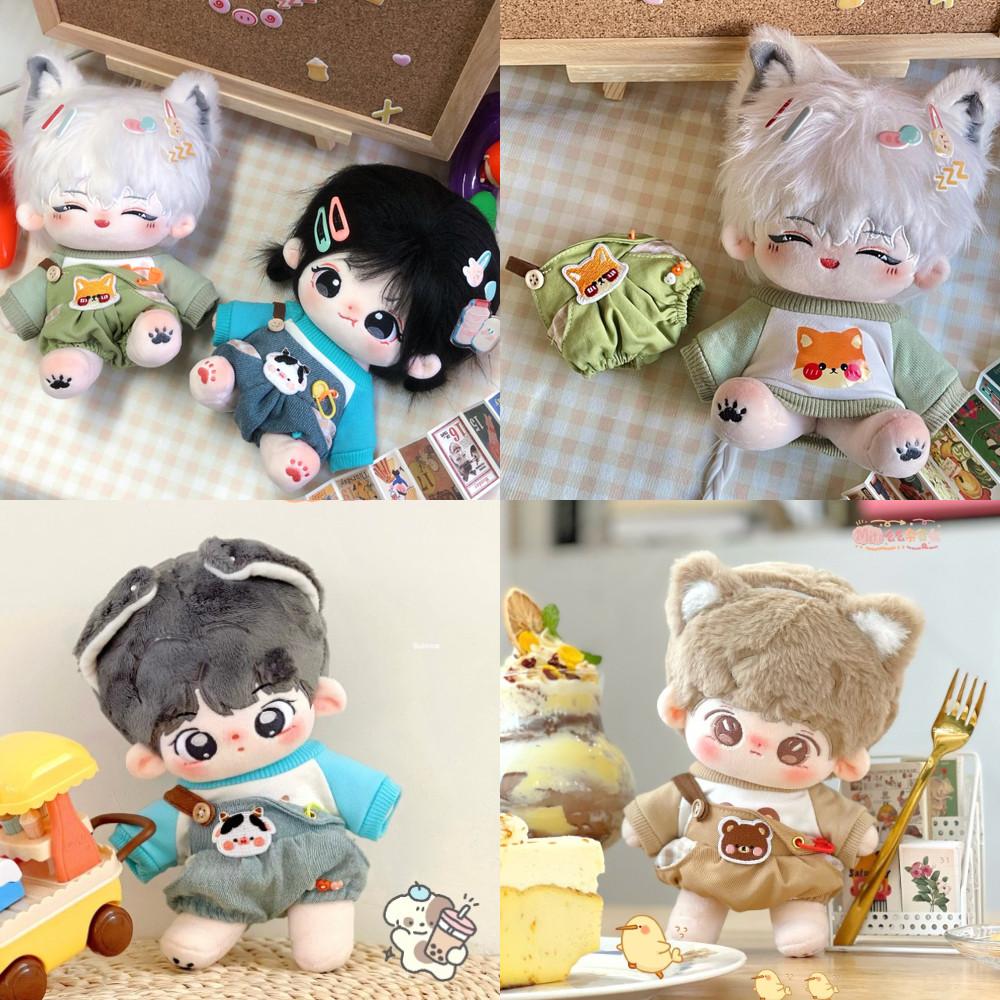 20cm 인형옷 Mito 멜빵바지 세트 아이돌 솜 인형 옷