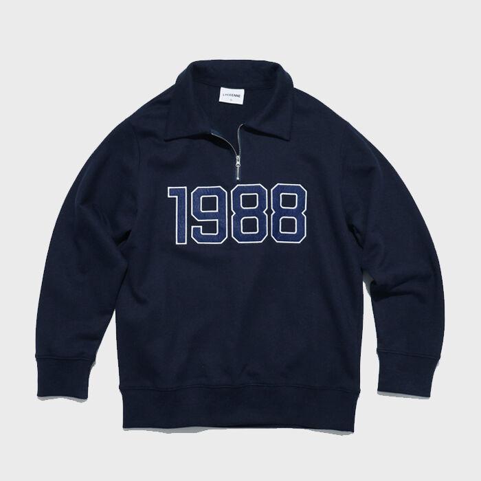 1988 아플리케 반집업-네이비