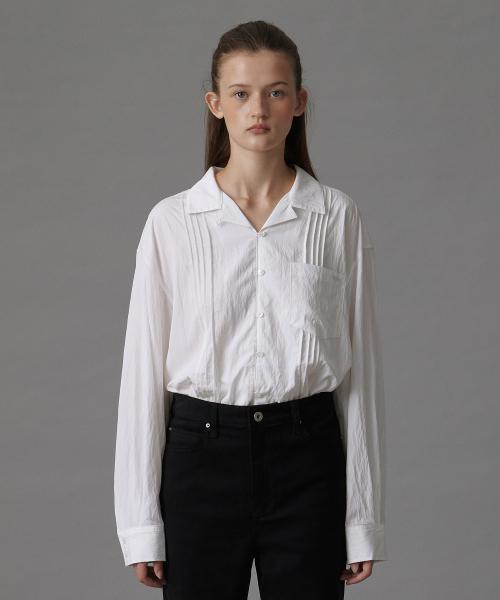 PINTUCK BLOUSE IVORY