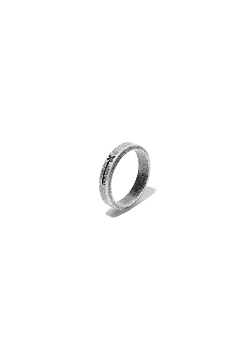 Answer Key Engraving Slim Ring - SILVER