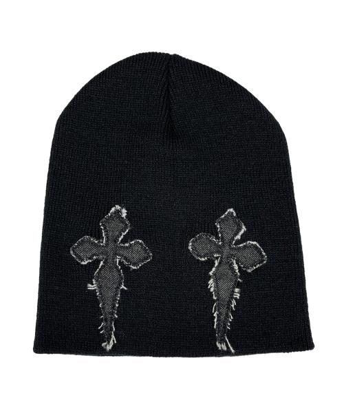 Gothic Cross Beanie ((black*denim))