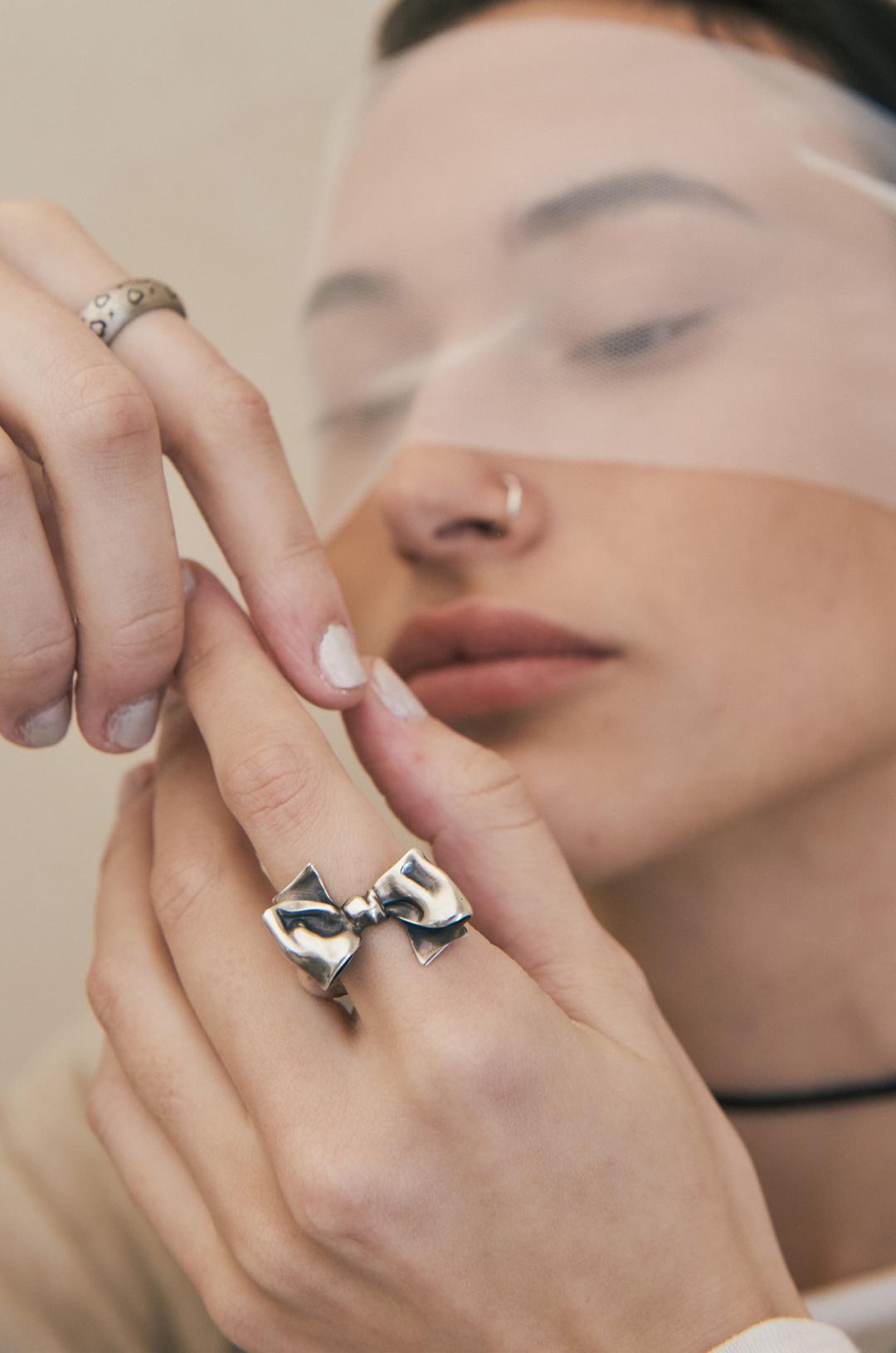 Pleated Ribbon Ring