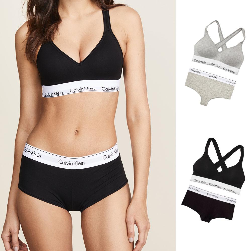 캘빈클라인 스포츠 브라+사각팬티 세트 QF1654+F3788