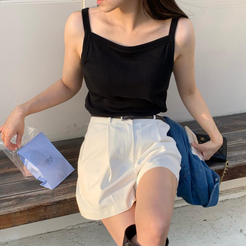 스퀘어 나시 슬리브리스 6col