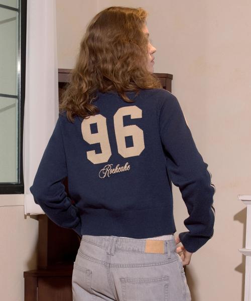 락케이크(ROCKCAKE)  Sports 96 Full Zip Cardigan - Navy - 사이즈 & 후기 | 무신사