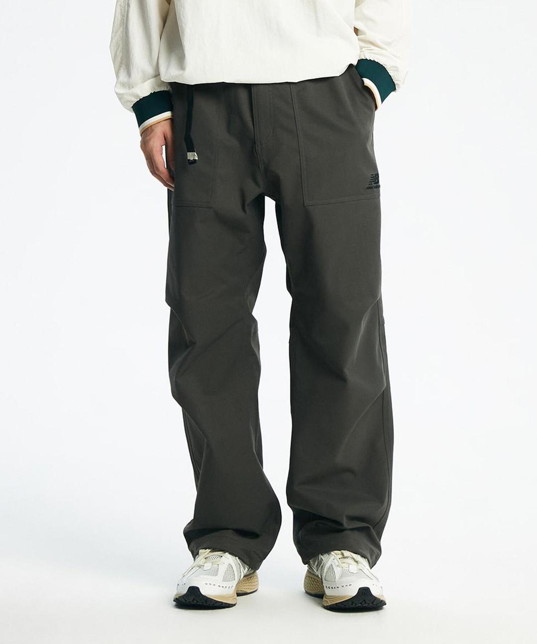 NBNTD42923 / UNI 스트레치 벨티드팬츠 LOOSE FIT (KHAKI)