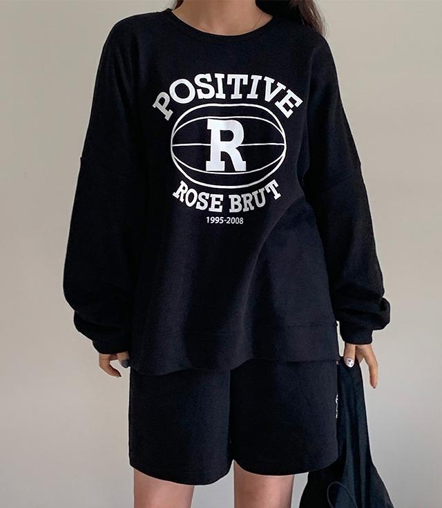 🍂가을신상🍂[블록코어룩]파브 레터링 맨투맨세트(2color) 투피스 트레이닝세트 츄리닝세트 오버핏맨투맨 긴팔티 가을티셔츠 프린팅 영문 밴딩반바지 레터링팬츠 돌핀팬츠 스트링 트레이닝 반바지 4부 반바지 축구유니폼 럭비티셔츠 트랙 풋볼 스포티맨투맨 숏