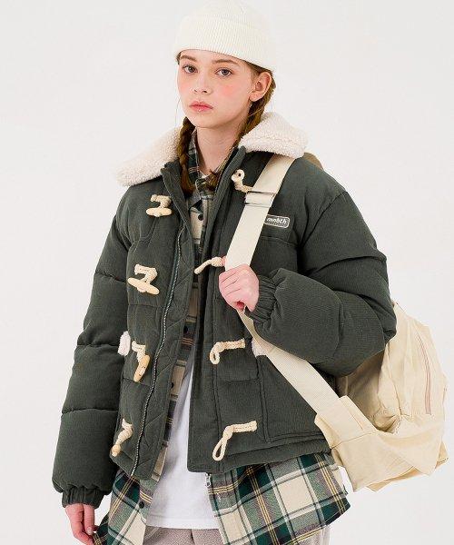 Duck Down Corduroy Sherpa Jumper(KHAKI)