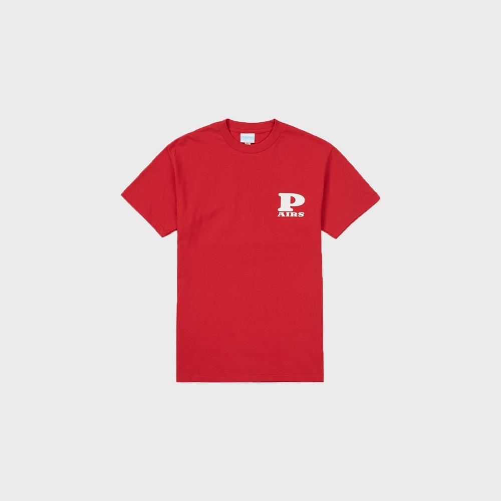 P LOGO TEE RED
