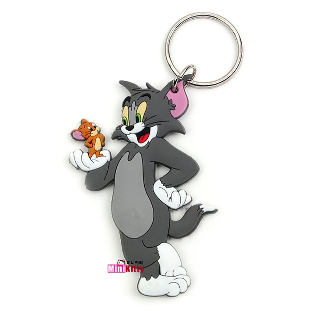 톰과 제리 고무패치 키링 열쇠고리