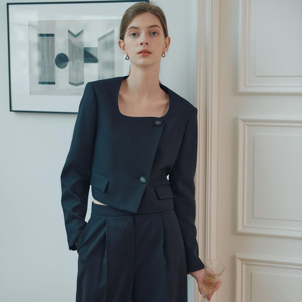 Square Curved Neck Jacket SW2SJ513-10