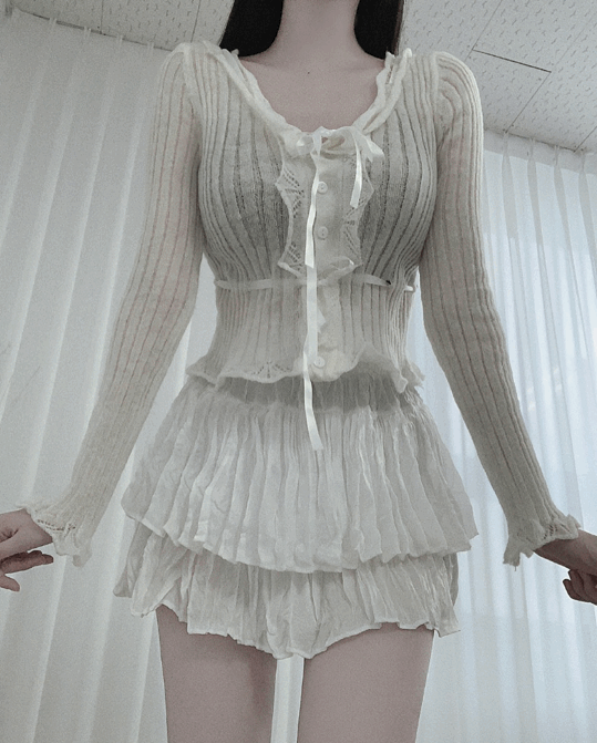 리본 🎀 엘리스 쿠키 니트 프린세스 가을신상