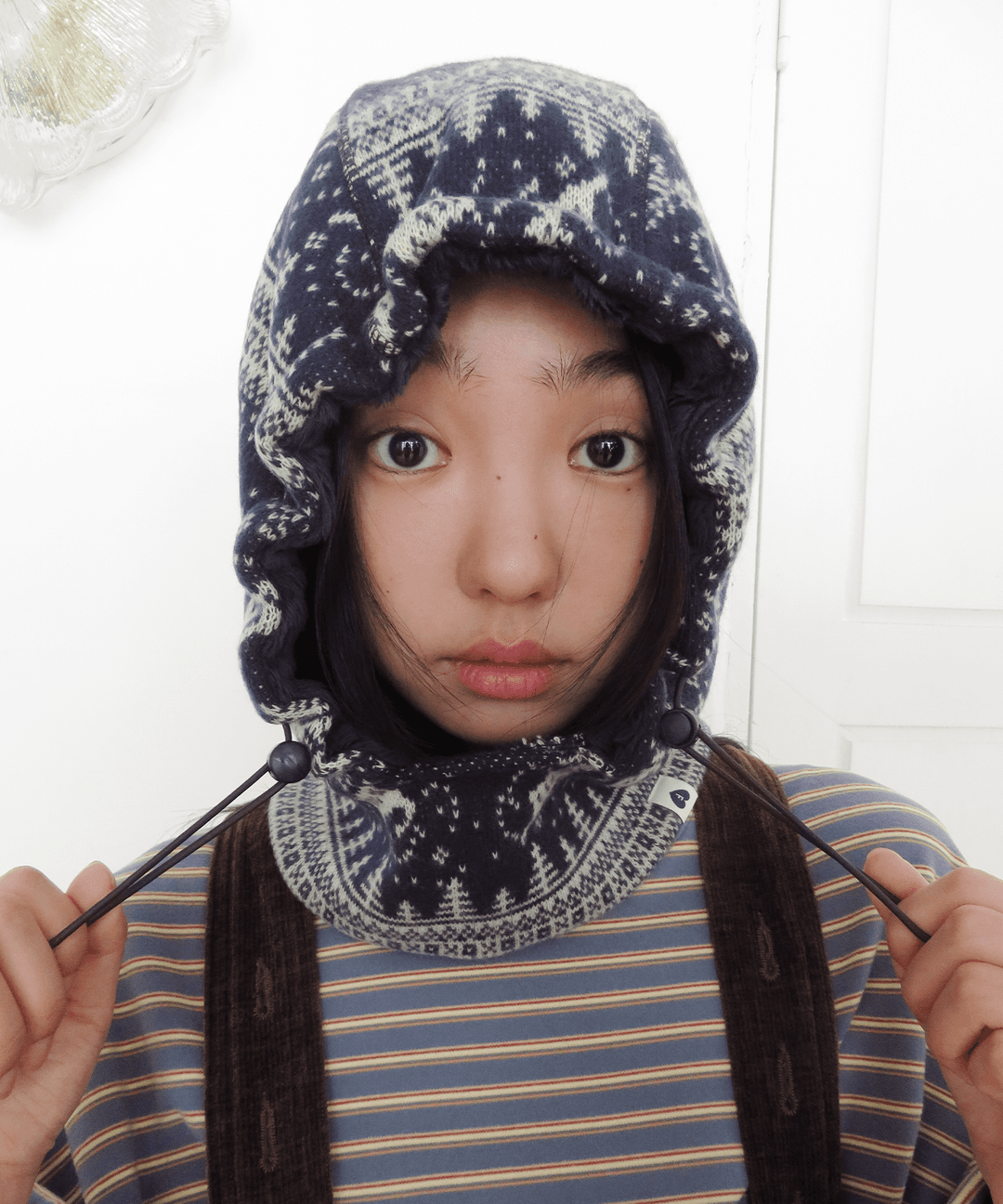 Nordic Snowflake Balaclava, Violet