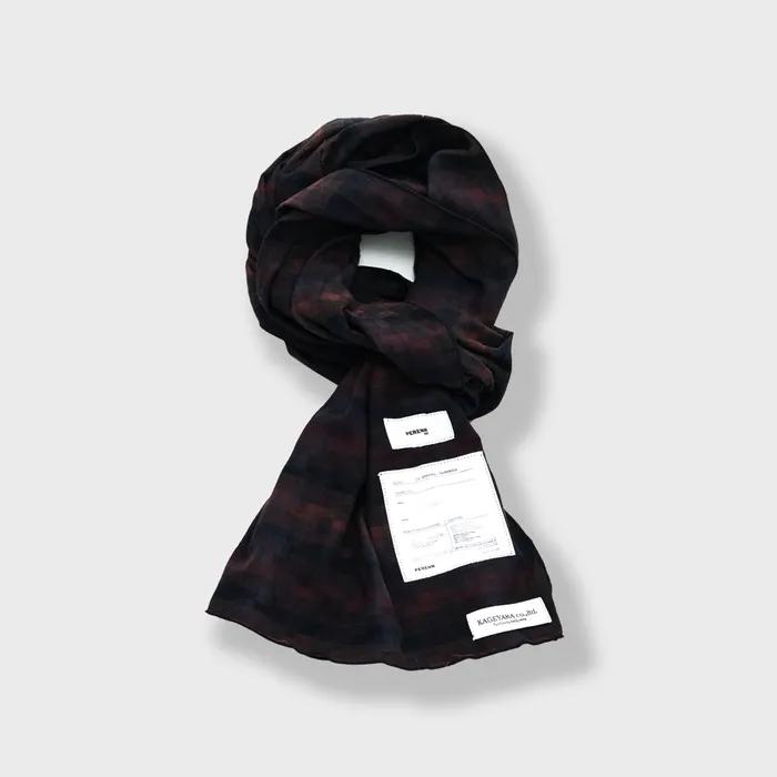 mosaic check scarf_red