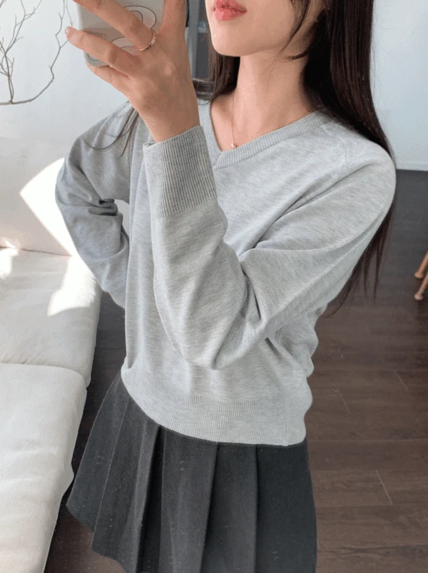 [바로배송] ✨BEST✨ 뉴컬러 소프트 브이넥니트 4color