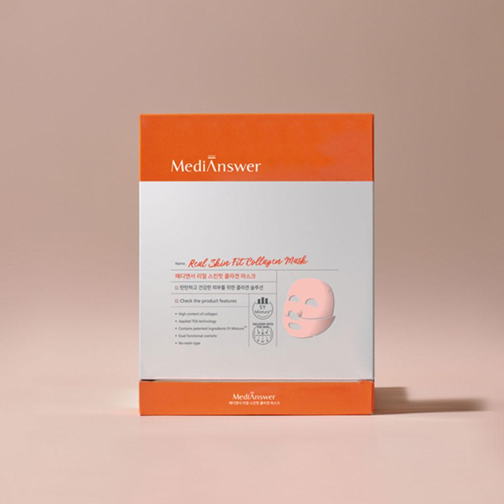 메디앤서 리얼 스킨핏 콜라겐 마스크 4매입