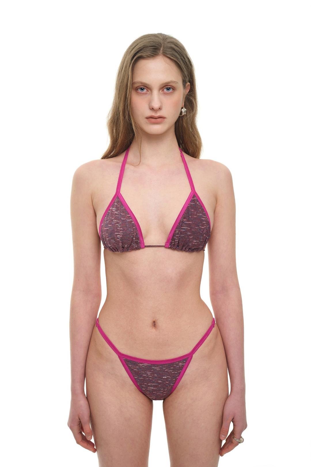 METALLIC SLUB BIKINI (MAUVE)