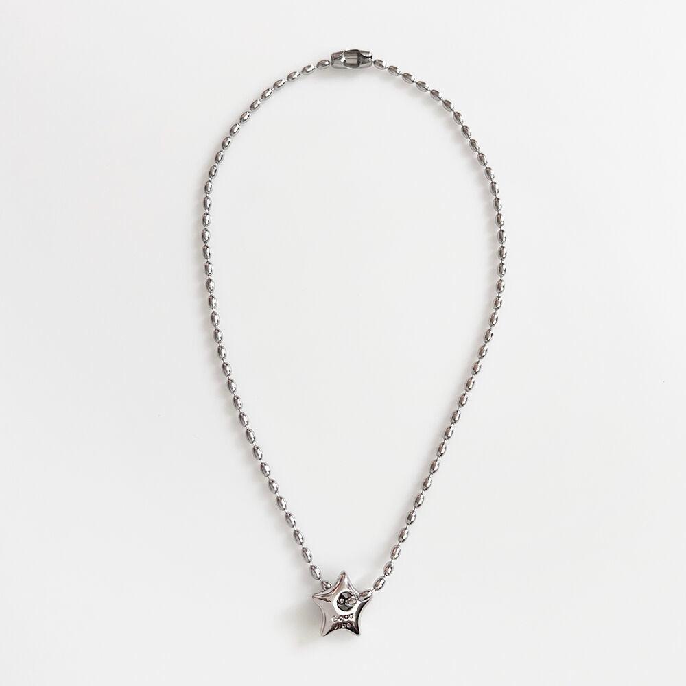 [29단독] Star Oval Ball chain Necklace