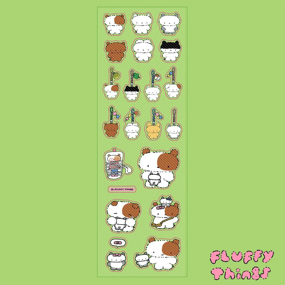 [플러피띵스] so fluffy things 스티커