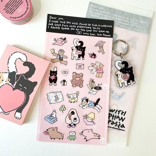 [윝판타] I SEND YOU LOVE&HAPPINESS sticker