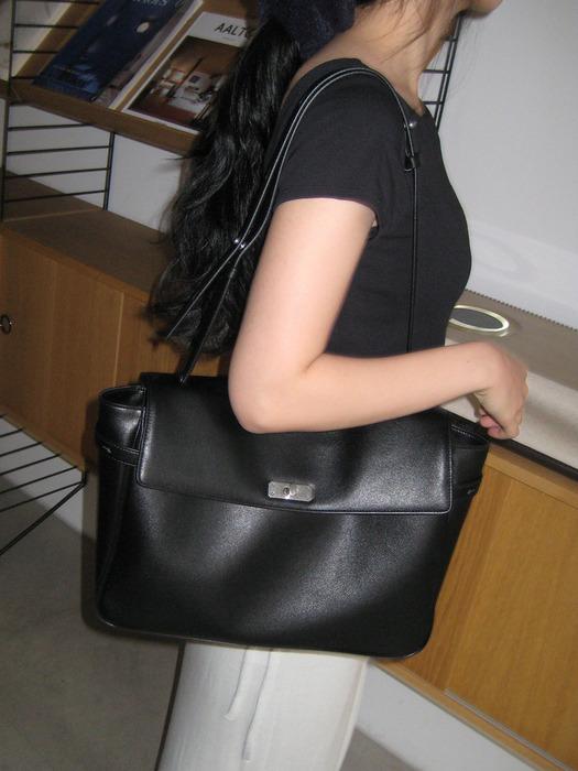 AURE SATCHEL BAG_BLACK