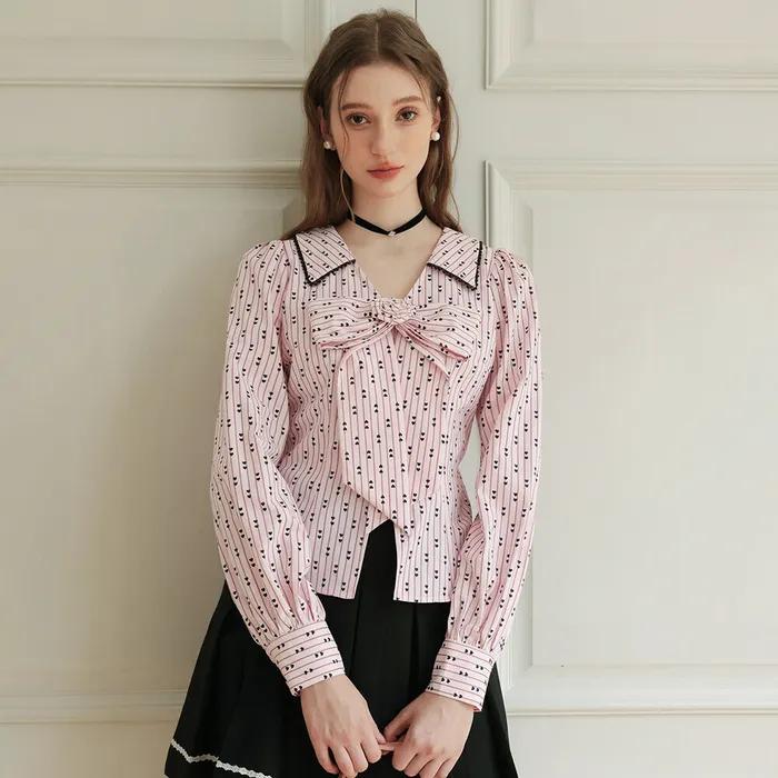 Cest_Blossom ribbon blouse