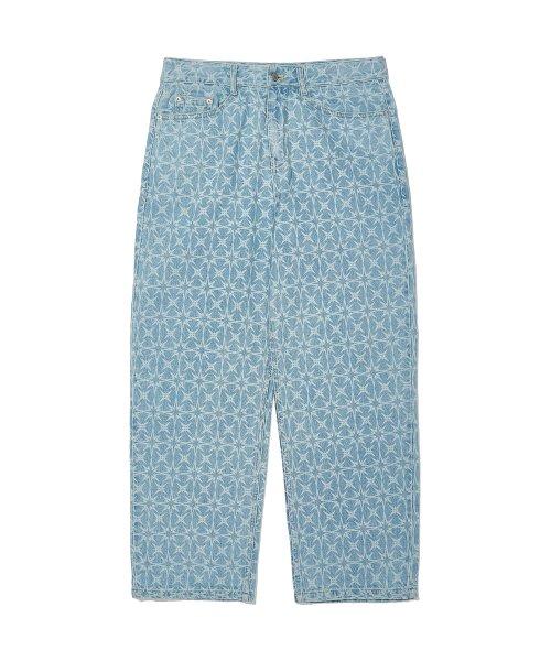 LASER STAR PATTERN 데님 팬츠 Indigo