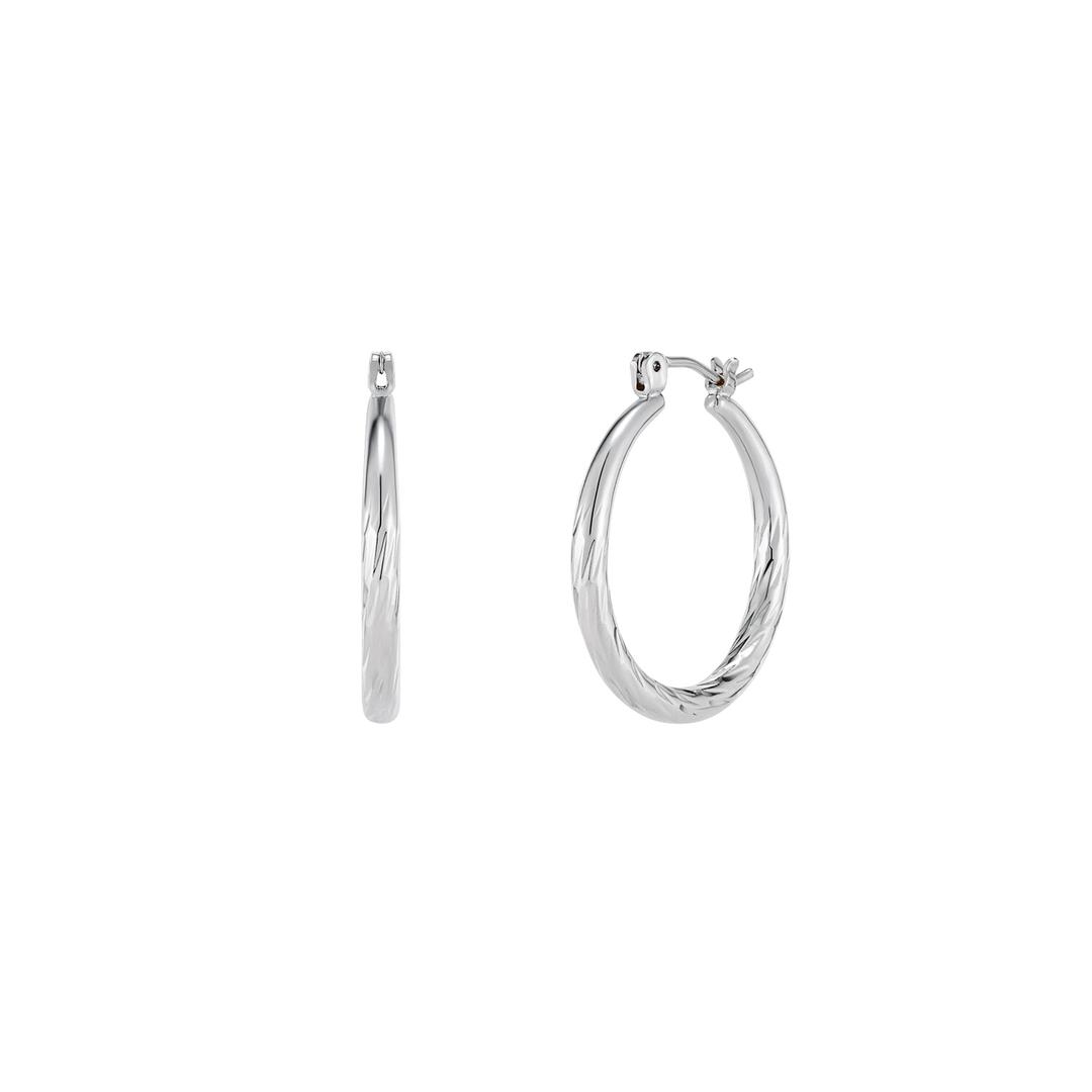 메쉬 후프링 귀걸이 PYBE0119_WG