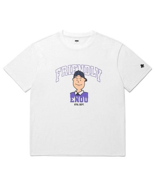 프렌들리 포츠 티셔츠_화이트(EN2CMMT503A)