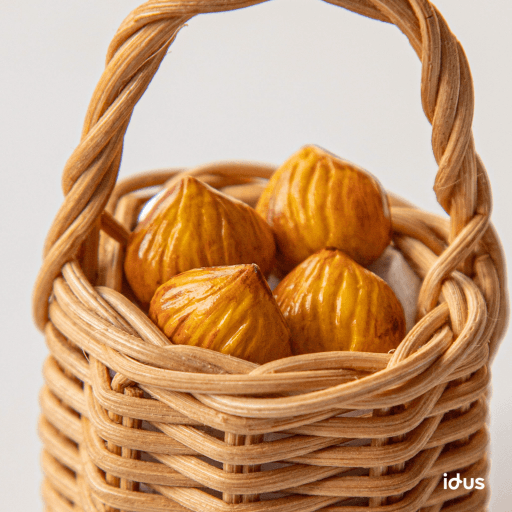 ❄️겨울 간식 미니어쳐 군밤 ☃️(뱃지/마그넷)