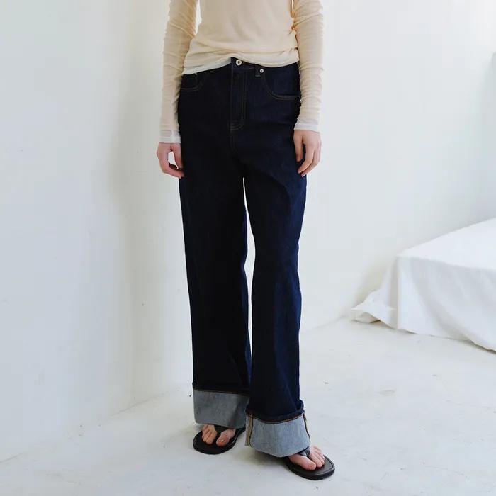 [3rd] Roll-Up Denim Pants_Indigo