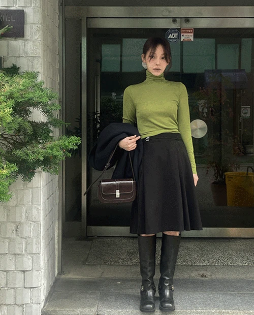 론디즈 울 미디 스커트 ( 2color )