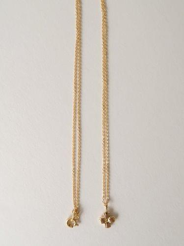 SMALL LAYERED CROSS GOLD NECKLACE