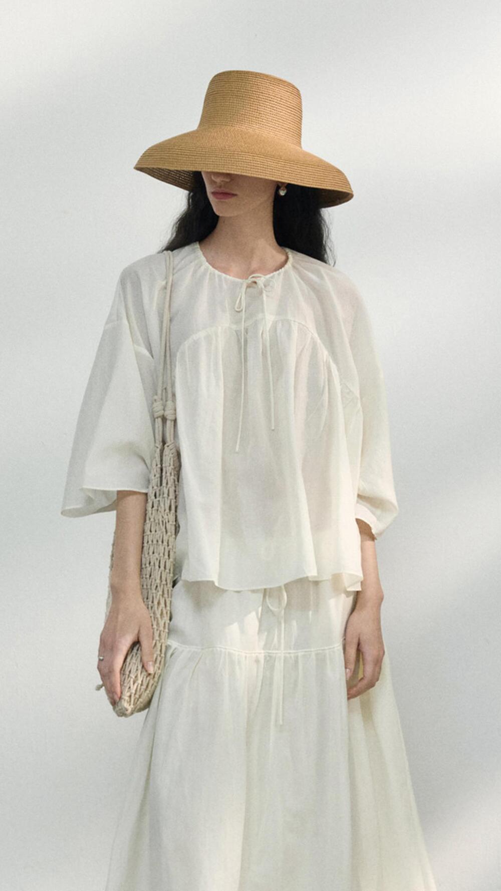 COLNE S/S 텐셀 마린 셔츠