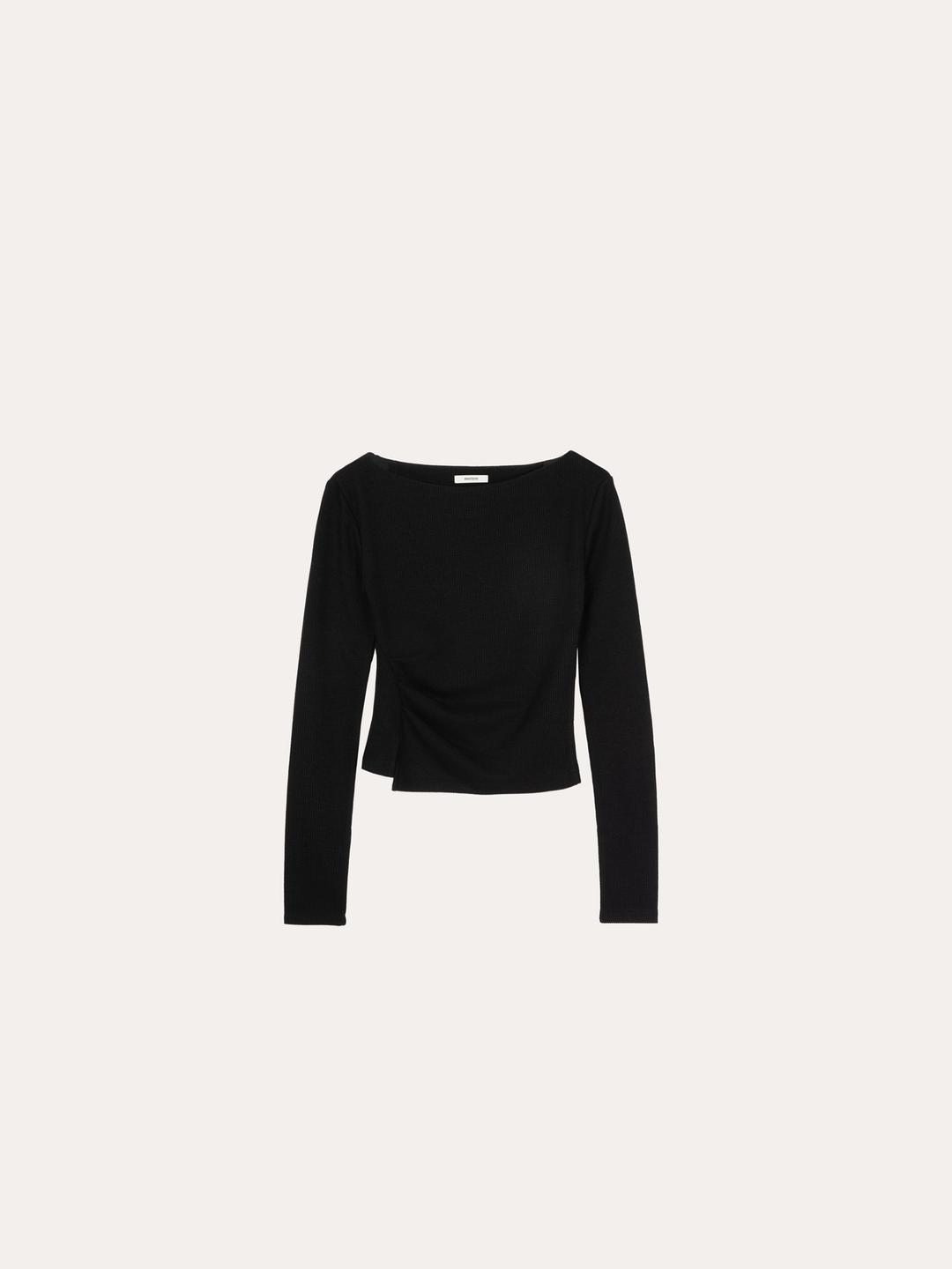 카이덴 핀턱 티셔츠[BLACK]*12.23 예약 발송