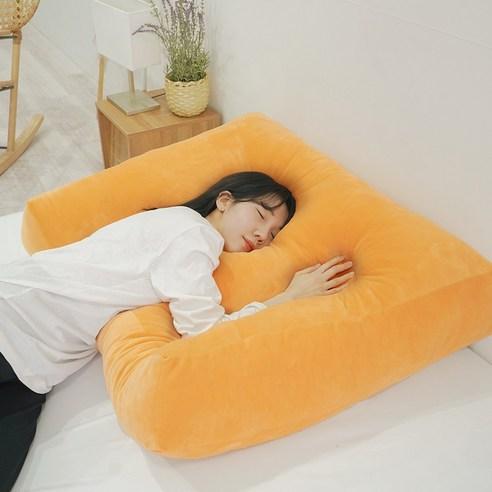 [미니멀룸] 찹쌀떡피로회복왕베개, 옐로우, 1개 - 일반베개 | 쿠팡