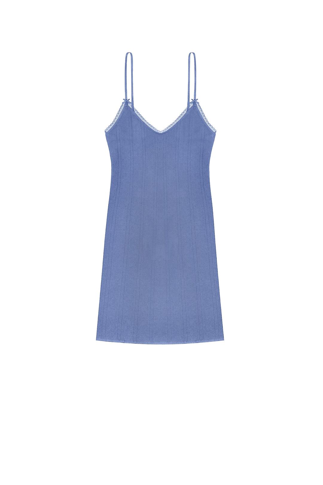 The Cami Slip French Blue - S