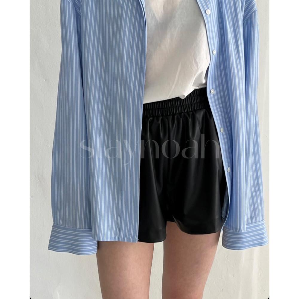 neuadult 노이어덜트 어덜트 숏 팬츠 밴딩 레더 폴리 반바지 (3c) : 스테이노아