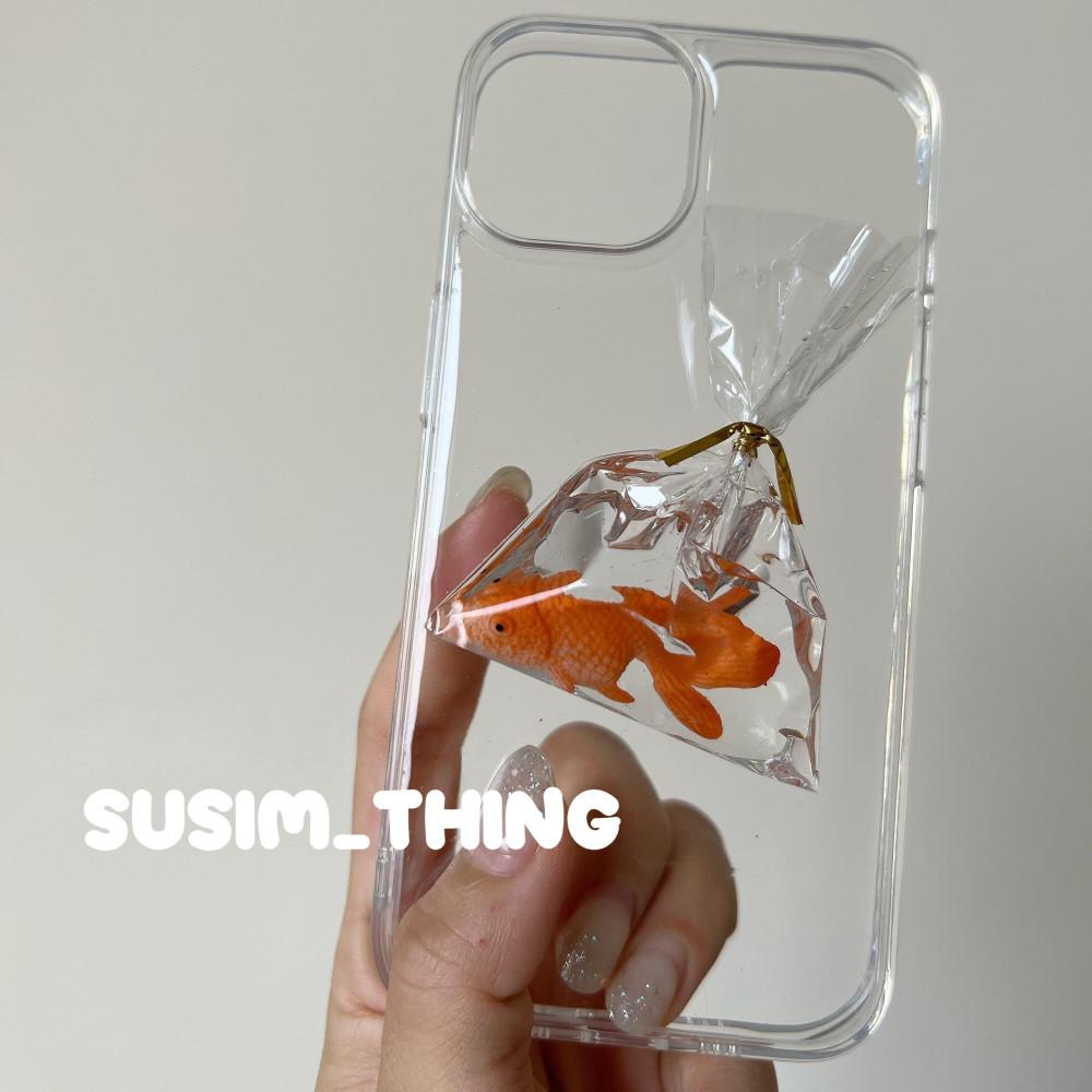 수심 Goldfish Case(2 design) 아이폰 케이스 금붕어 유니크 키치 감성