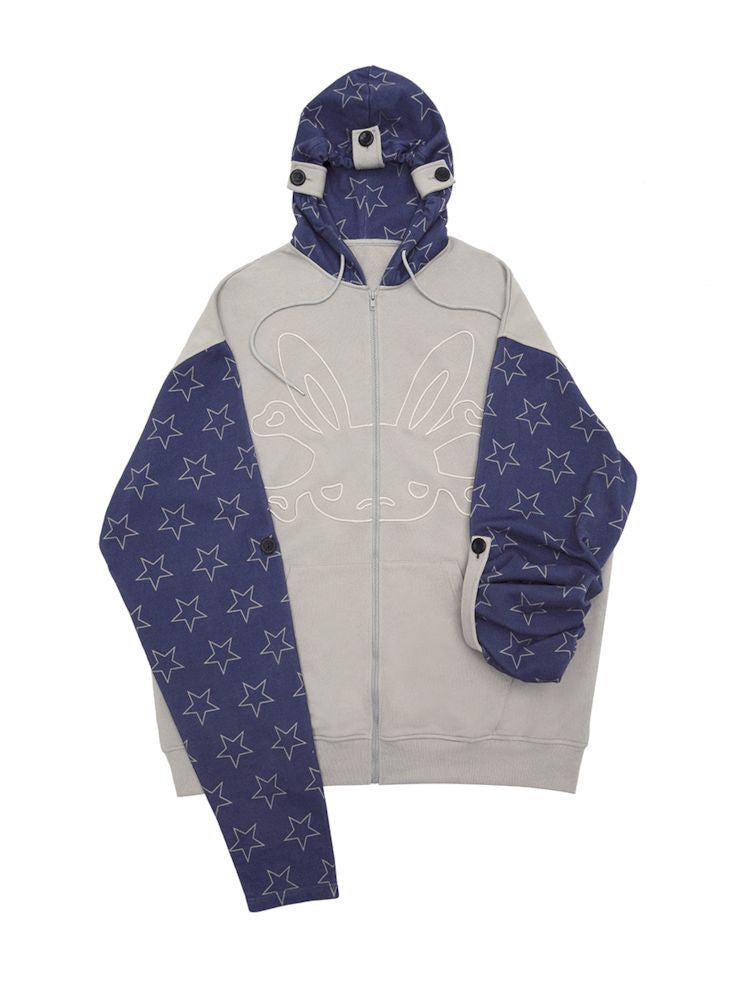 Bunny Skull Embroidery Wide David Coat Jacket【s0000008215】