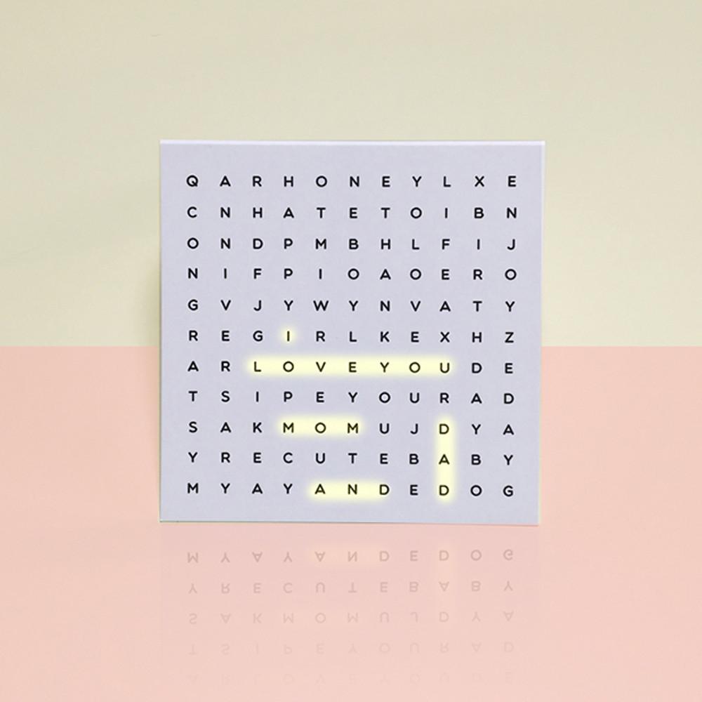 생일축하카드, 감사카드, 기념일카드 - 내맘대로 글자퍼즐카드
