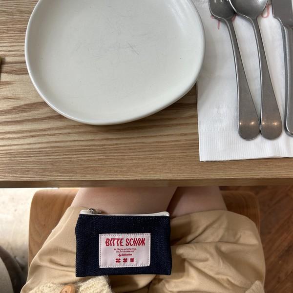 bitte schon- mini pouch (denim ver.) 비테셴 미니 파우치 데님