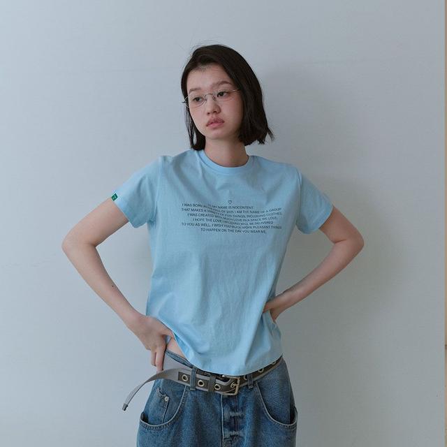 【COYSEIO】 038 PURE T-SHIRT SKY BLUE 038 PURE T-SHIRT SKY BLUE - coyseio