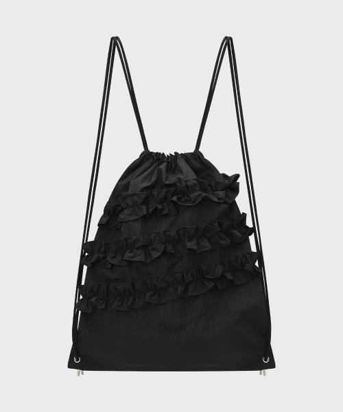 Ruffle String Bag Ver.2 (Black)