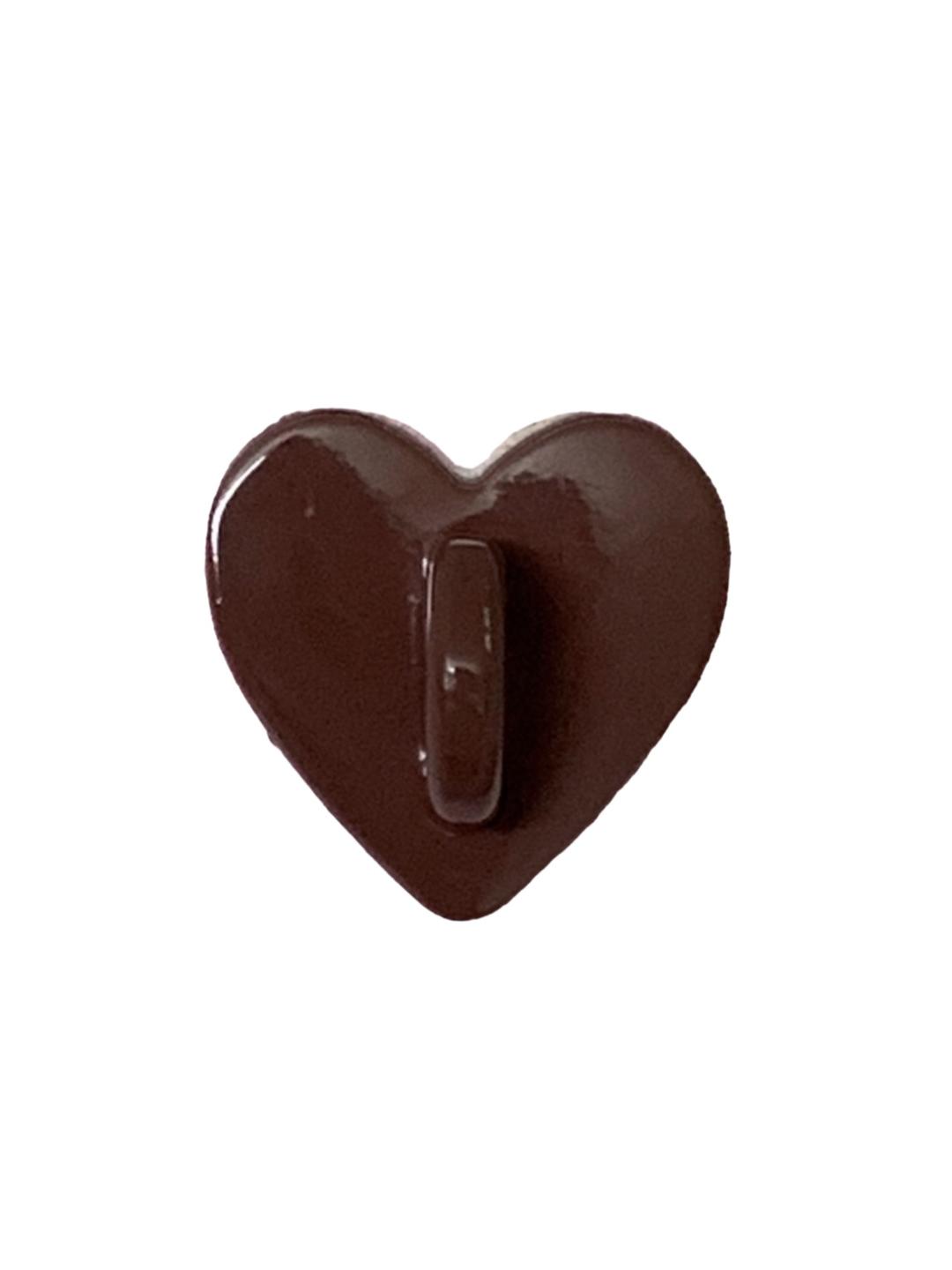 brown heart ring